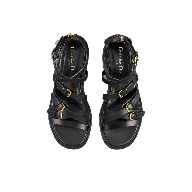 DIOR L'Aakeone Roman Sandals Women's Black-3