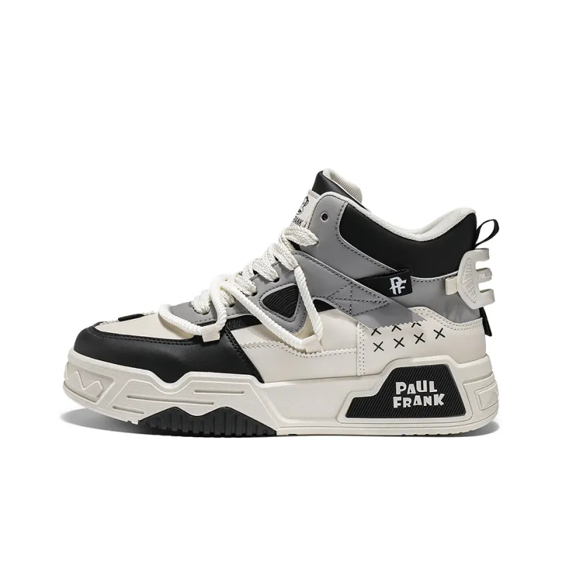 PAUL FRANK Slip-Resistant High-Top Skateboard Shoes Unisex-1