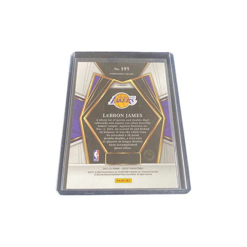 PANINI 2021 22 PANINI SELECT Lakers, James NO.195 Special Card Sports Cards 1 Pc-1