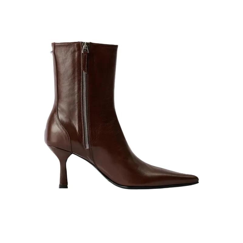 OUR LEGACY Slim Ankle Boots Women's Coffee-1