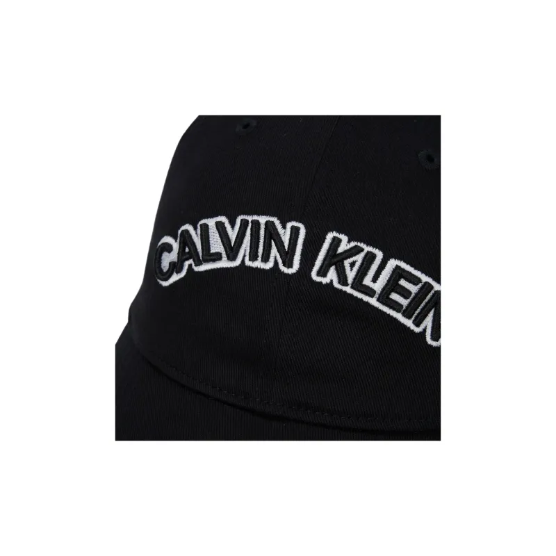 CALVIN KLEIN Cotton Baseball Caps Unisex Space Black-2