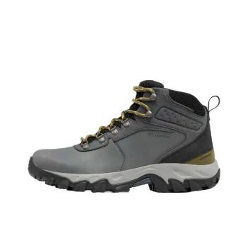 Columbia Newton Ridge Plus 2 Waterproof And Breathable Mid-Top Hiking Shoes Men's Graphite Black Wide Board
