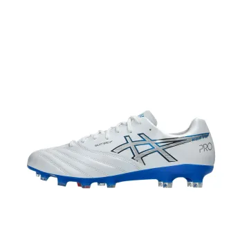 Asics Slip Resistant Soccer Shoes Men's White Blue