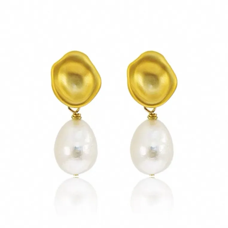 Love Pearl Stud Earrings Women's-0