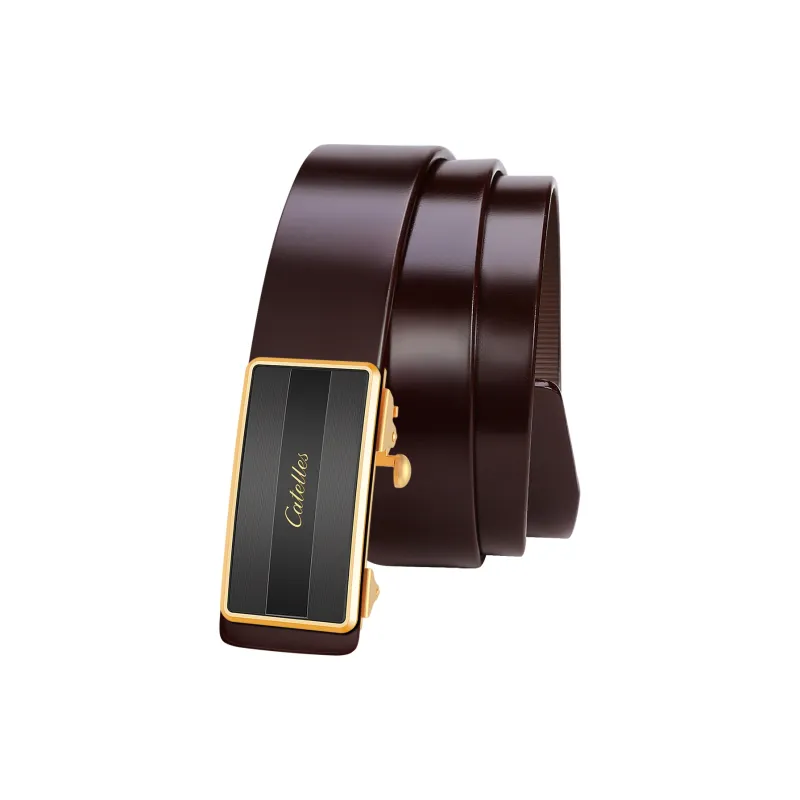 CATELLES Unlined Top Grain Cow Leather Leather Belts Men's Width: 3.5cm-7