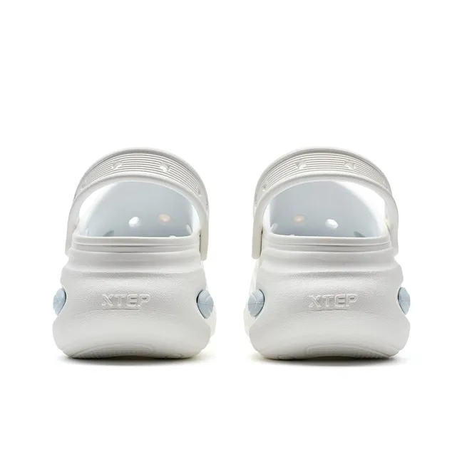 XTEP Succulent Collection Clogs Women's White Blue-4