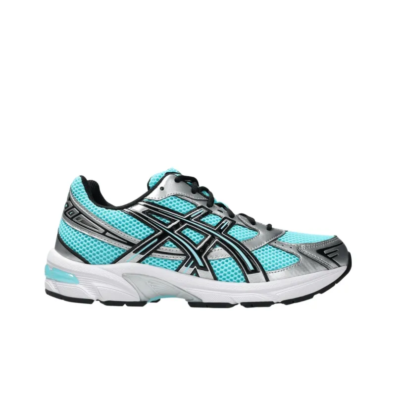 Asics Gel 1130 Slip Resistant And Breathable Low Top Casual Running Shoes Unisex Silver Green-1