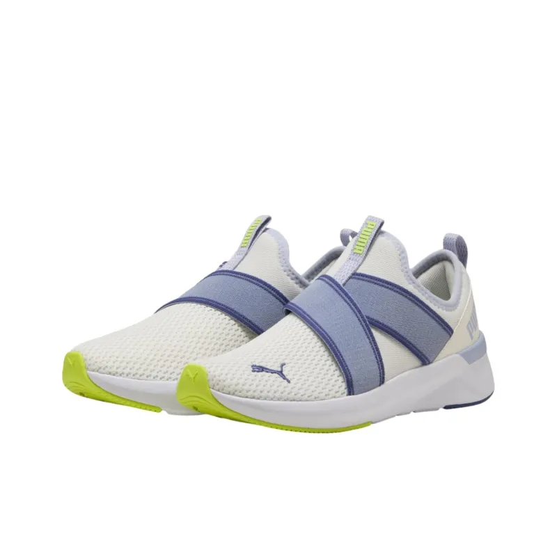 PUMA Softride Harli Anti Slip Wear Resistant Low Top Running Shoes Women's White Blue-2