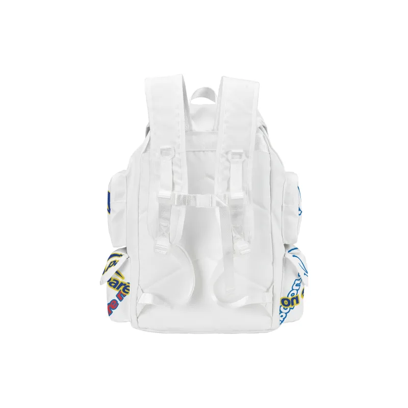 COEXISTENCE Polyester Commute Travel Versatile Backpacks Large Size Unisex White-29