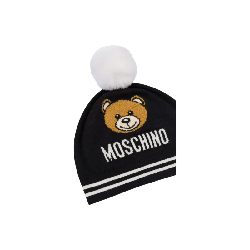 MOSCHINO Logo Intarsia Knitted Beanie-3