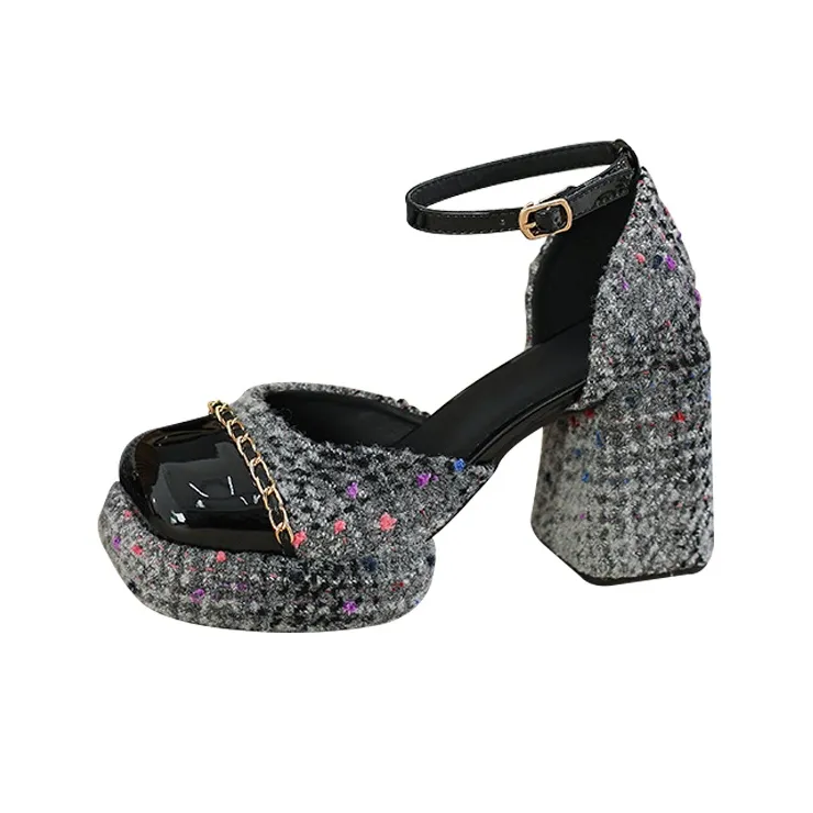 MCKP Chunky Heel High Heels Women's-3