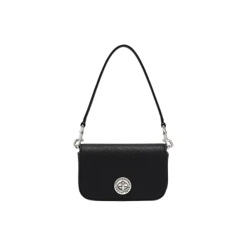 MARC JACOBS Split Cow Leather Cow Leather Shoulder Bag Small Size Women's Black