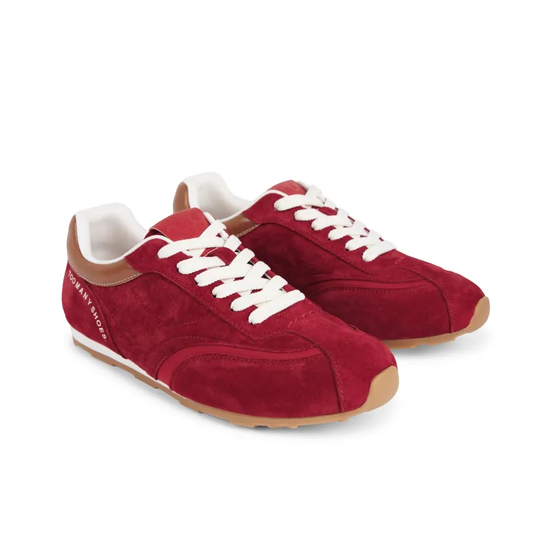 TOOMANYSHOES Manchester United Fan Slip-Resistant Low-Top Casual Shoes Women's Red-2
