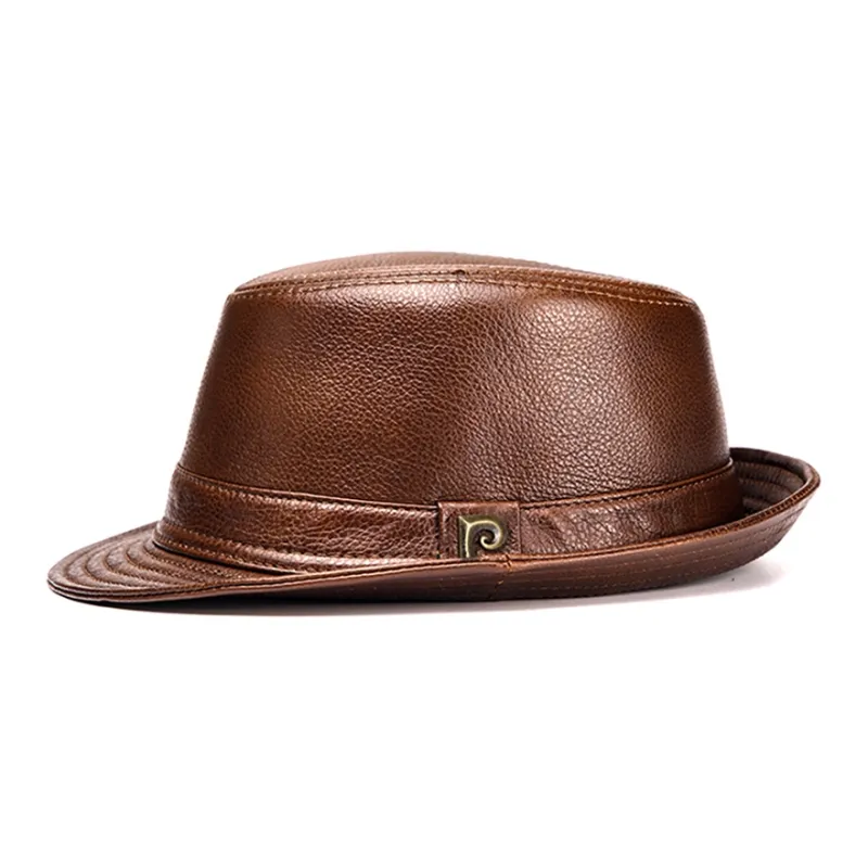 PIERRE CARDIN Cow Leather Top Hats Men's-4