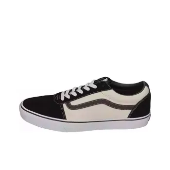 Vans Ward Anti Slip Wear Resistant Low Top Casual Shoes Men's Black Beige