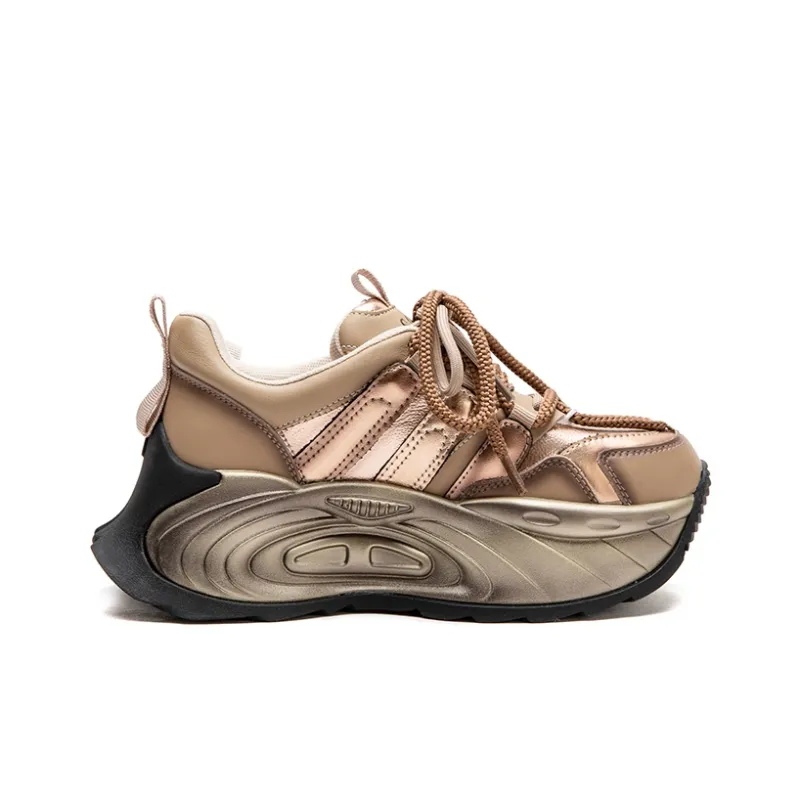 Chibang Height Increasing Low-Top Chunky Sneakers Women's-2