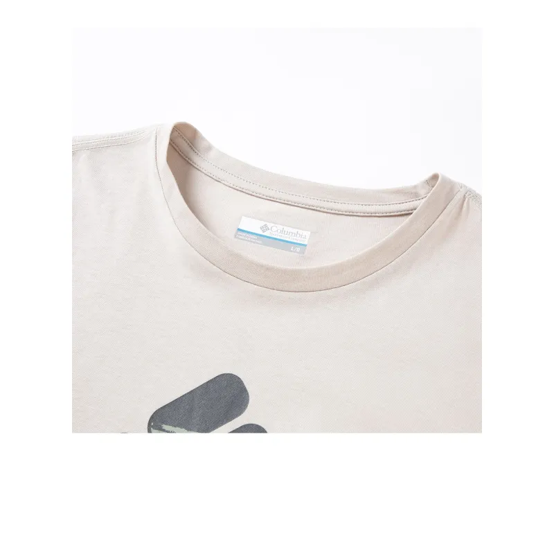 Columbia T-Shirt Men's White Khaki-5
