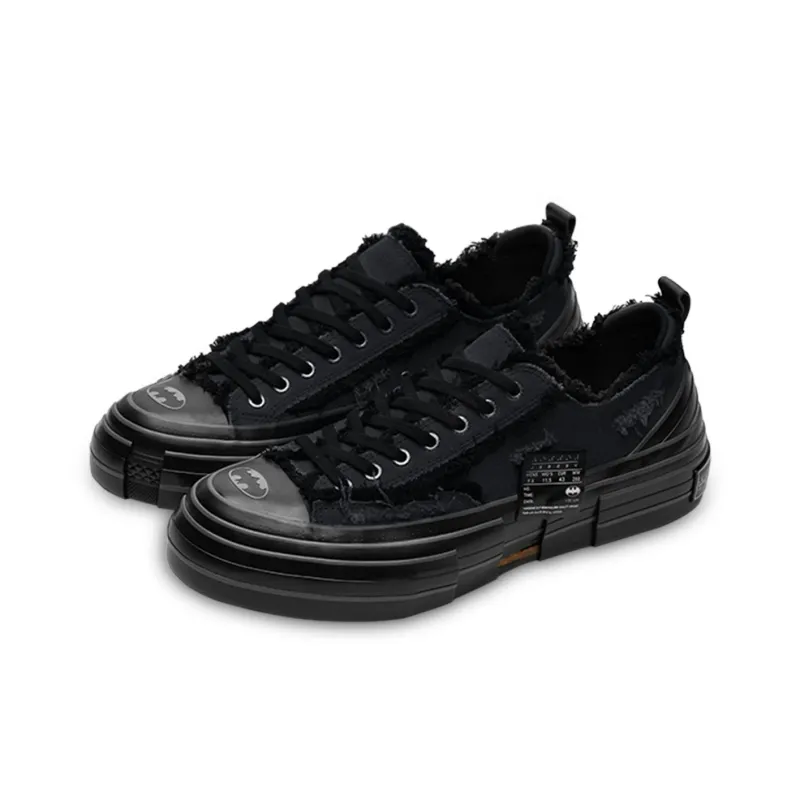 BIANFUXIA x VESSEL Wear resistant And Lightweight Low Top Canvas Shoes Unisex Black-2