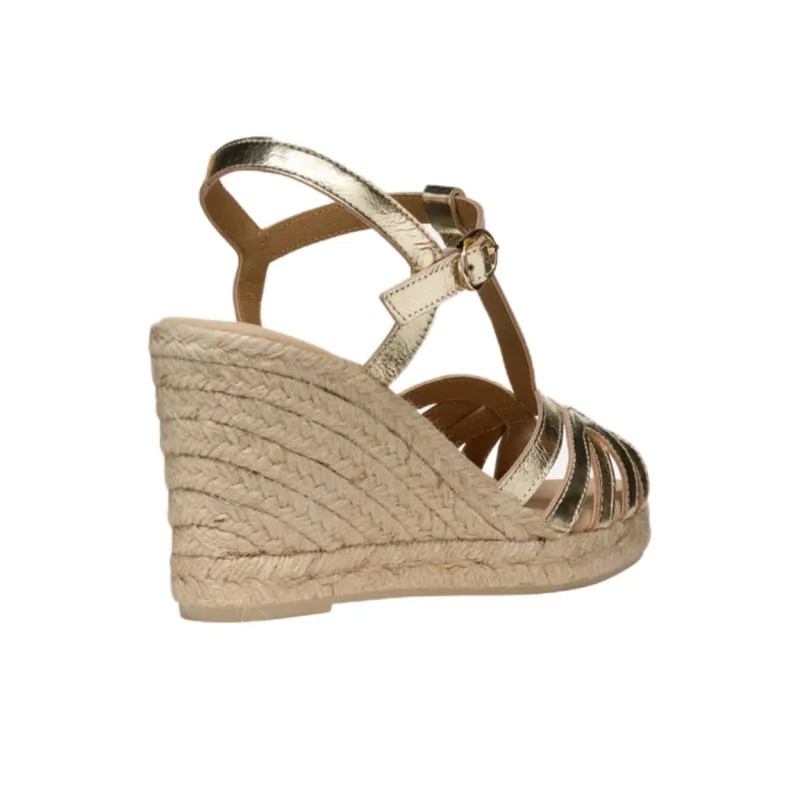 GEOX Gelsa One Strap Sandals Women's Gold-2