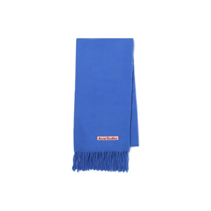 Acne Studios Logo Patch Fringed Scarf-2