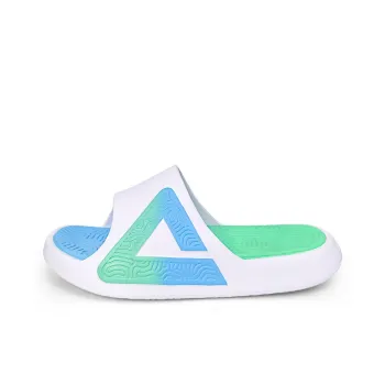 PEAK Tai Ji1.0 Slide Slippers Unisex White Green Blue