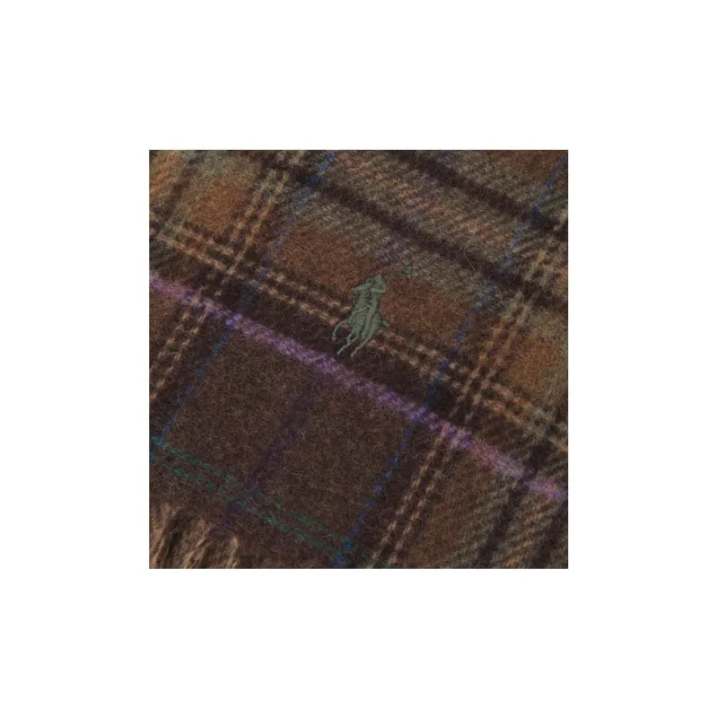 Polo Ralph Lauren Wool Knit Scarves Men's Brown-4