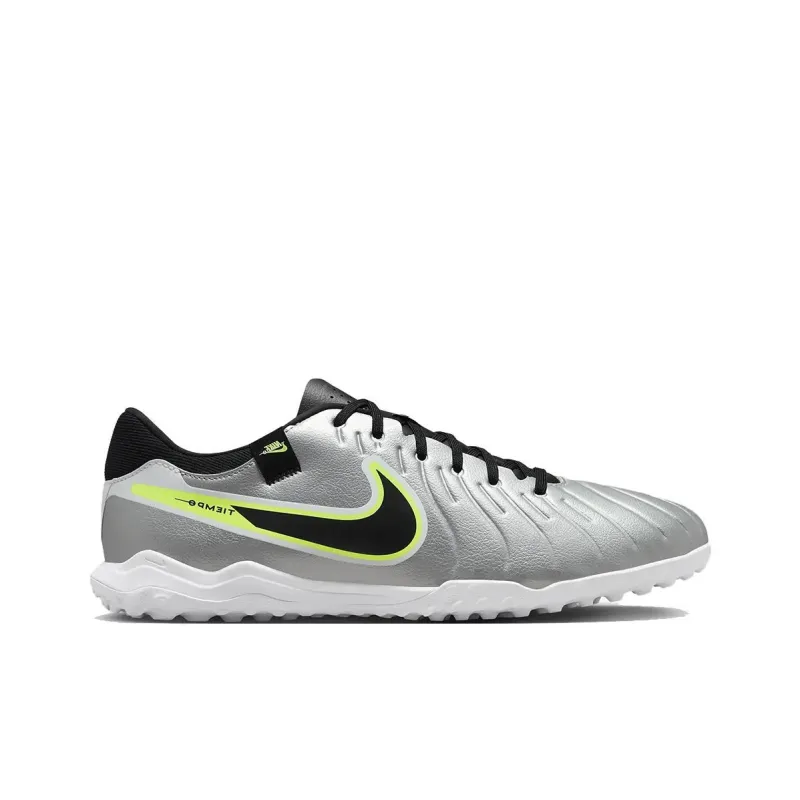 Nike Tiempo Legend 10 Academy Tf Metallic Silver Volt Black-1