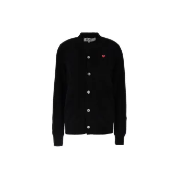 CDG Play FW24 Knitwear Unisex Black