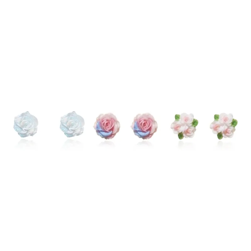 SHEEHHYY Alloy Stud Earrings Women's-6