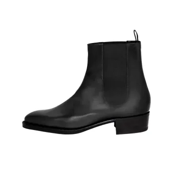 JOHN LOBB Eddi Short Chelsea Boots 4cm Men's Black