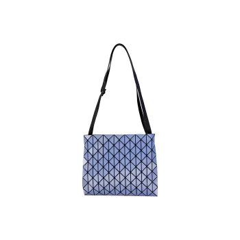 ISSEY MIYAKE Row Metallic Polyvinyl Chloride Shoulder Bag Unisex Light Blue