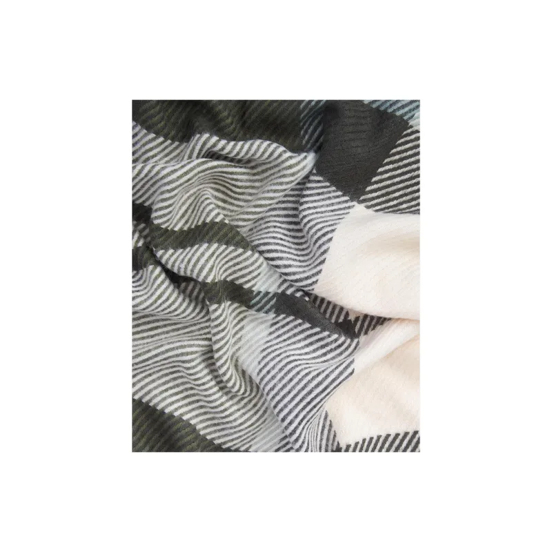 BARBOUR Acrylic Knit Scarves Women's Green-3
