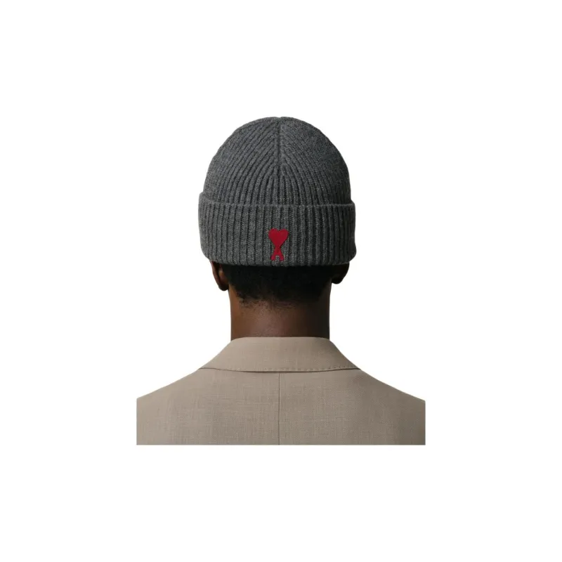 AMIPARIS Wool Beanies Men's Gray-3