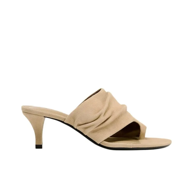 ZARA Abrasion Resistant Flip Flops Women's Beige-1