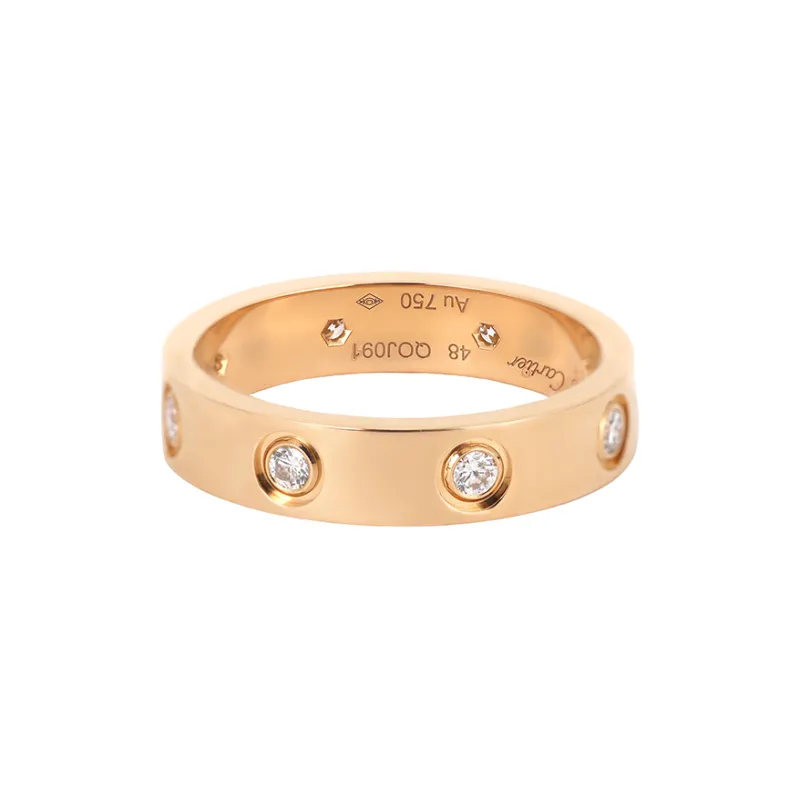 CARTIER Love Rings 18K Rose Gold Rings Unisex-1