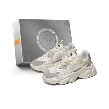 HACKBUTEER Low Top Chunky Sneakers Men's Box