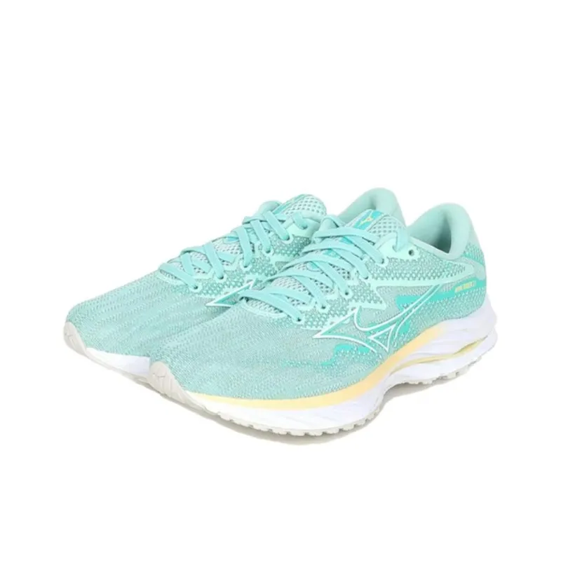 Mizuno Women's Wave Rider 27 Super Wide 'Light Green White' Women's-2
