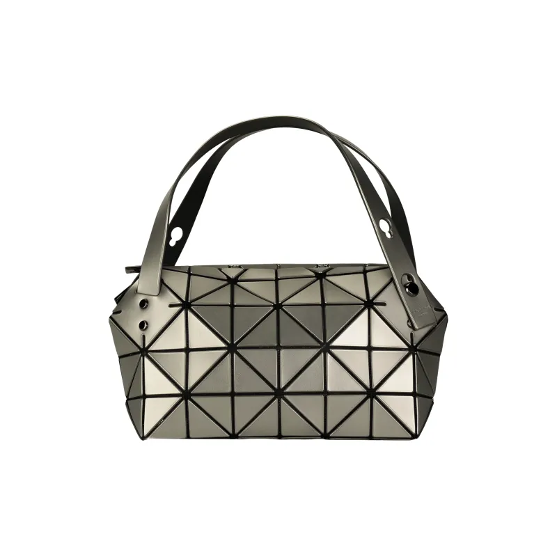 ISSEY MIYAKE Polyvinyl Chloride Resin Handbag Mini Women's Silver-2