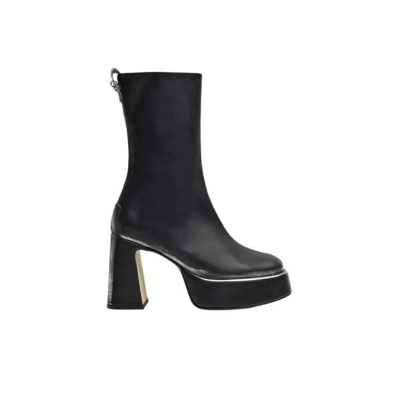 MIISTA Ankle Boots 9cm Women's Black-1