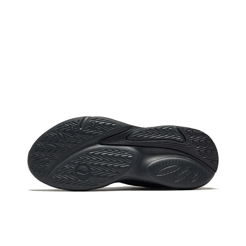 Erke Anti-Slip Wear-Resistant Low-Top Casual Shoes Men's Black Soil Carbon Gray-4