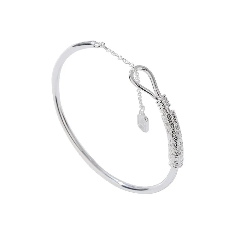 KiNGZiT S999 Fine Silver Bangles Women's-0
