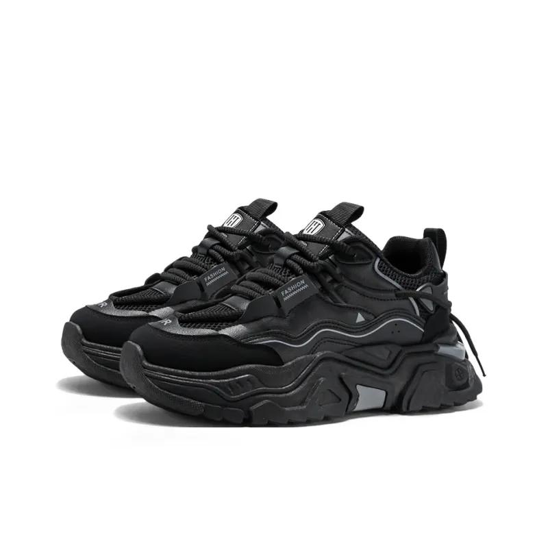 HACKBUTEER Low Top Chunky Sneakers Men's Box-8