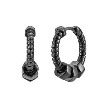 MYSH 925 Sterling Silver Earrings Men's
