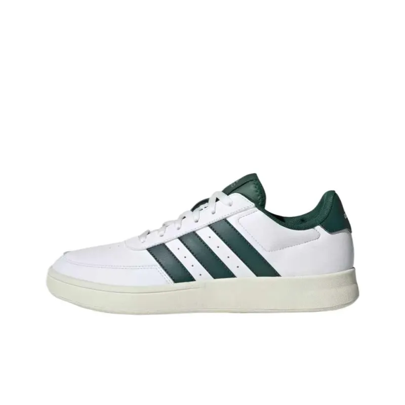 Adidas BREAKNET 2.0 Slip Resistant Low Top Skateboard Shoes Men's White-0