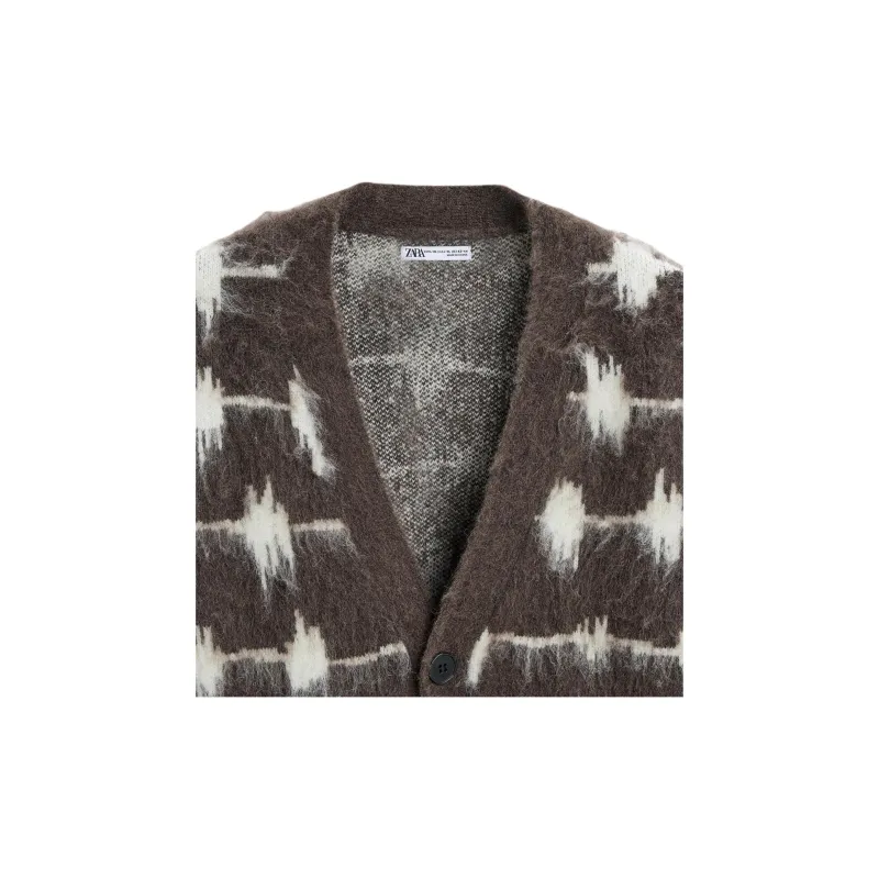 ZARA Sweaters Men Dark Taupe-6
