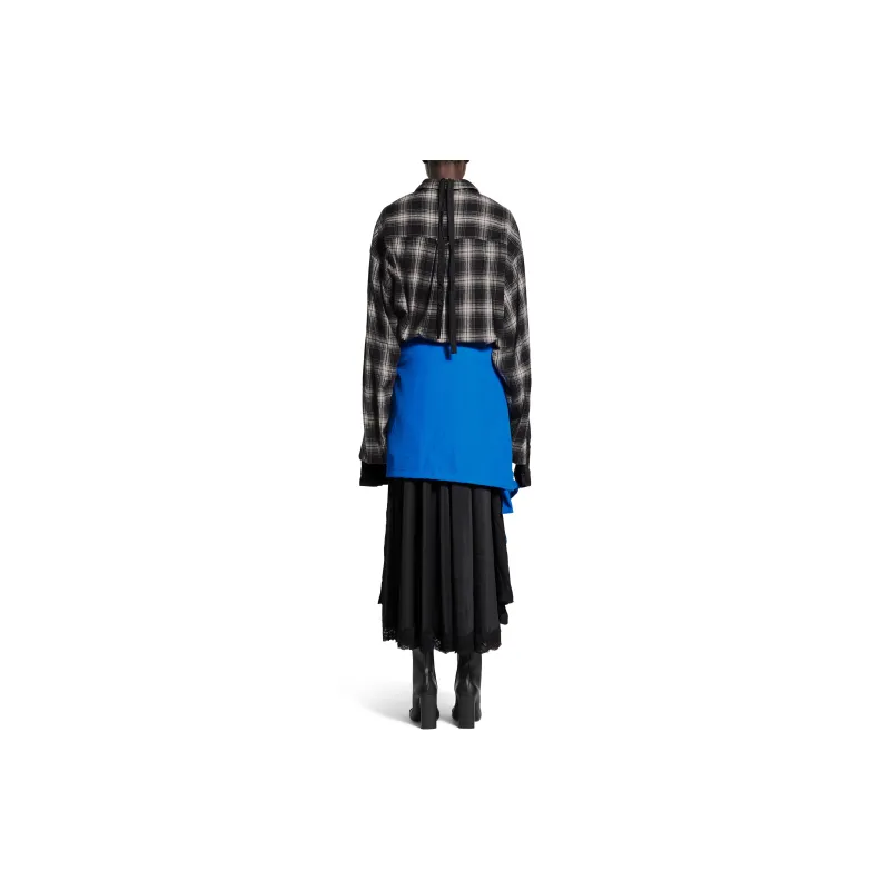 Balenciaga Long Sleeved Dress Regular Fit Women's Multicolor-3