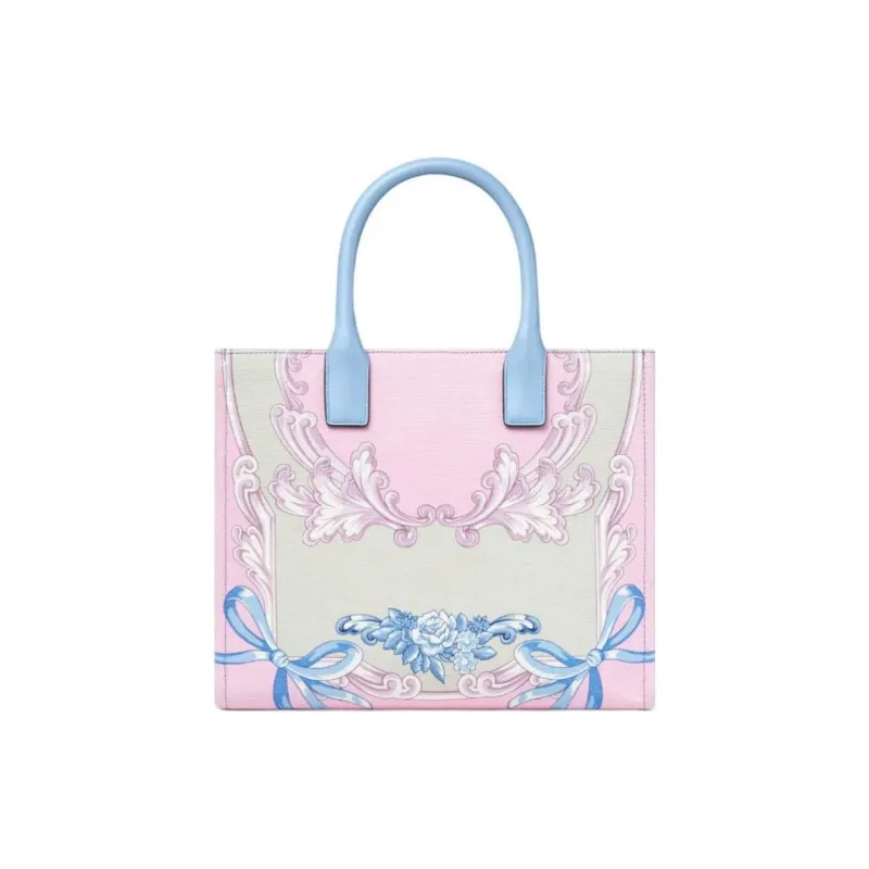 FANSIZHE Fabric Tote Bag Shopping Bag Shoulder Bag Handbag Women's Light Pink-2