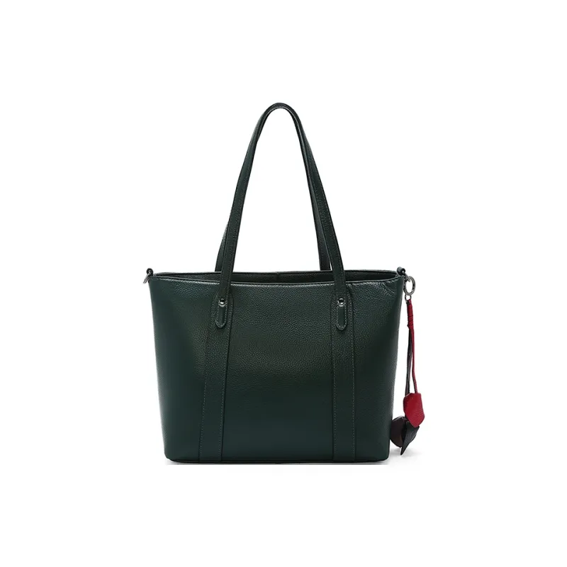 Old Man's Head Top Grain Cow Leather Shoulder Bag Large Size Women's Multicolor-12