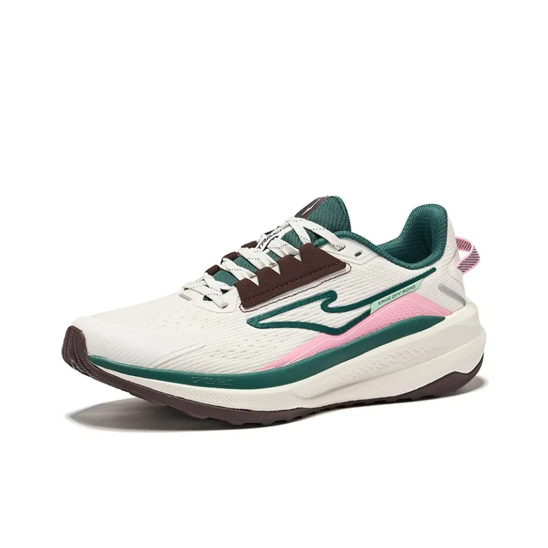 Erke Siye 2.0 Cushioning Rebound Low-Top Casual Running Shoes Women's Microcrystal White Teal Green-2
