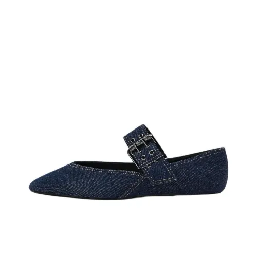 ZARA Casual Single Shoes Women's Blue